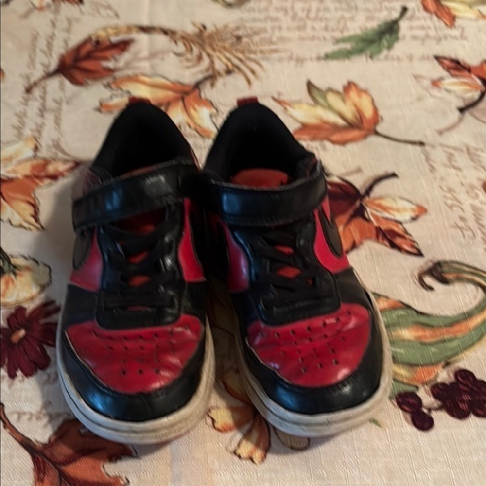 Kids Black and Red Shoes